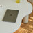 Solid wood tea table with cream clouds-110602411