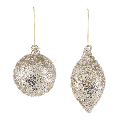 Glass Ornament Set (Set of 6)