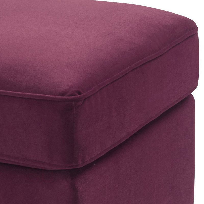 Rectangle Ottoman For Bedroom ,Living Room, Burgundy