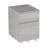Techni Mobili Rolling Two Drawer Vertical Filing Cabinet With Lock And Storage, Grey