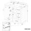 Base de meuble-lavabo avec six tiroirs-99996325