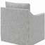 Fauteuil pivotant gris Merced