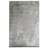 Wool Abstract Area Rug in Gold