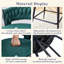 Swivel Bar Stools With Breathable Cotton And Linen Soft Cushions, Metal Frames Without Rust