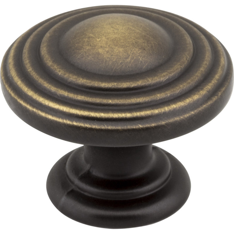 Bremen II Mushroom Knob, Antique Brushed Satin Brass