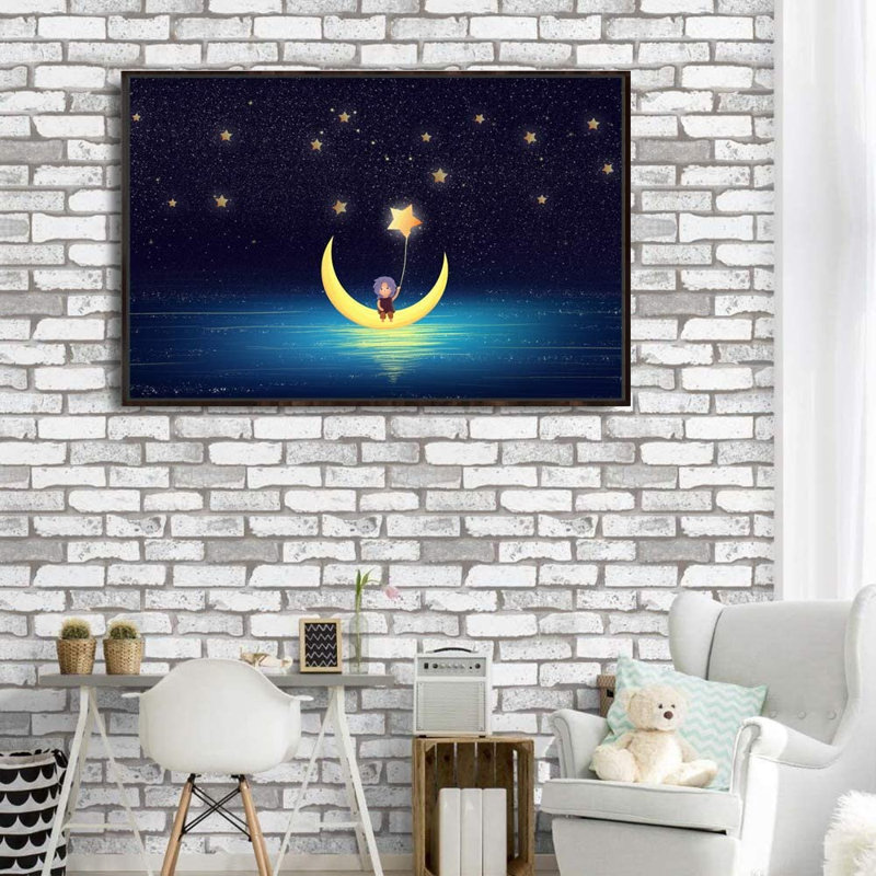 " Dreamland Theme ", Black Framed, 24" H x 36" W x 1.5" D