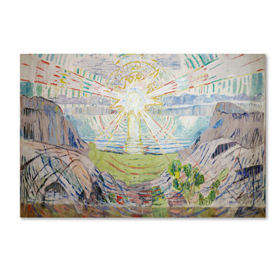 « the sun » par impression sur toile tendue Edvard Munch