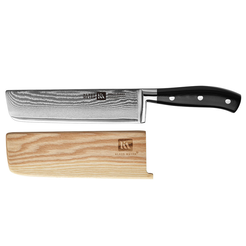 Couteau Nakiri 7 po Klaus Meyer Argos (avec gaine en bois)