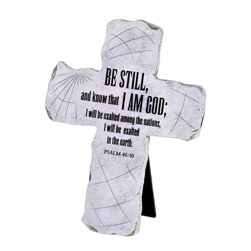 Tabletop Cross Be Still And Know 7H