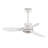 Best-Selling 42-Inch Modern White Ceiling Fan With Light, Featuring 3 ABS Plastic Blades, Remote Control Operation, Reversible DC Motor, And Dimmable LED Lighting.