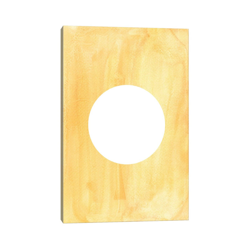 Mellow Yellow Sun - Painting on Canvas, Wrapped Canvas, 101.6cm H x 66.04cm W x 3.81cm D