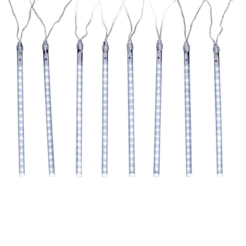 Météores à DEL avec 8 tubes d'éclairage Dwyer, Blanc