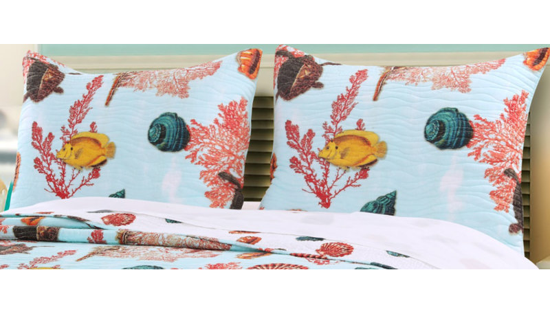 Greenland Home Fasions Big Island Multi King Sham, 20x36, King