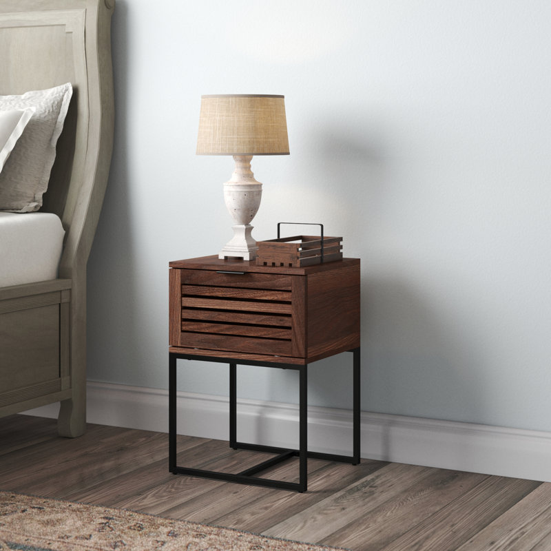 Ignaat 18'' W Nightstand, Dark Walnut