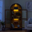 67'' W x 30'' D x 15.5'' H Buffet Storage Cabinet With LED Lighting And Adjustable Glass Partitions-705768686