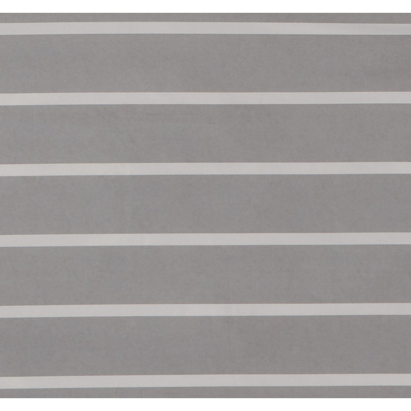 Ensemble de housse de couette Maddow Stripe, Housse de couette lit simple TG et 1 taie décorat, Gris