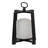 Lantern With White Glass Insert, Fir Wood And Iron Loop, 17 Inch