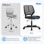 color Mid-Back Armless Mesh Padded Swivel Task Office Chair-1310091137