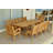 10 - Person Teak Wood Patio Dining Set with Rectangular Table