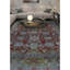 Wool Oriental Area Rug in Rust/Green/Gray