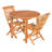 EcoDecor's Oasis Teak Solid Wood Dining Table in Earthy Teak-27059951-27059949