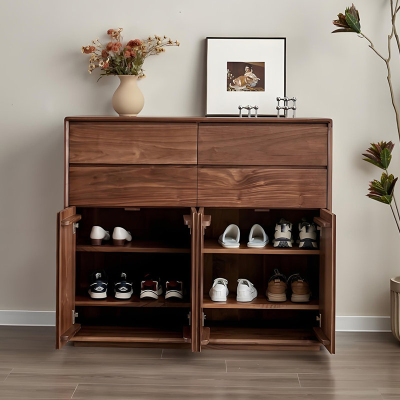 Armoire à chaussures en bois massif