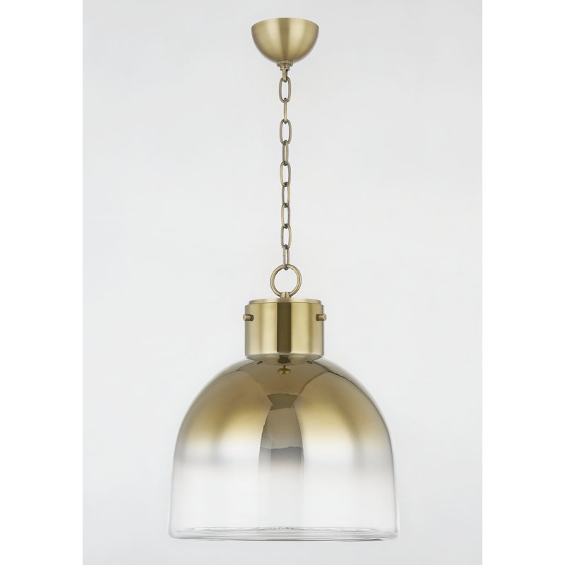 Beryl 1-Light Dome Pendant, 19" H x 15.75" W x 15.75" D