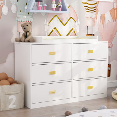 6-Drawer Changing Table Dresser