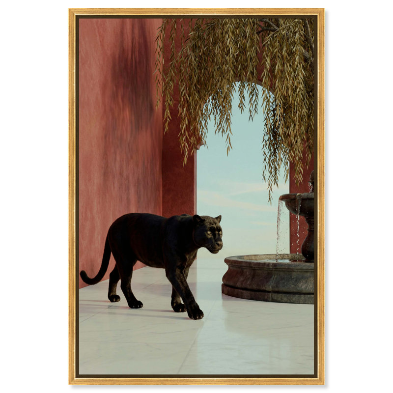 At The Palace Print by Oliver Gal, 31"H x 46"W, Gold Floater Frame