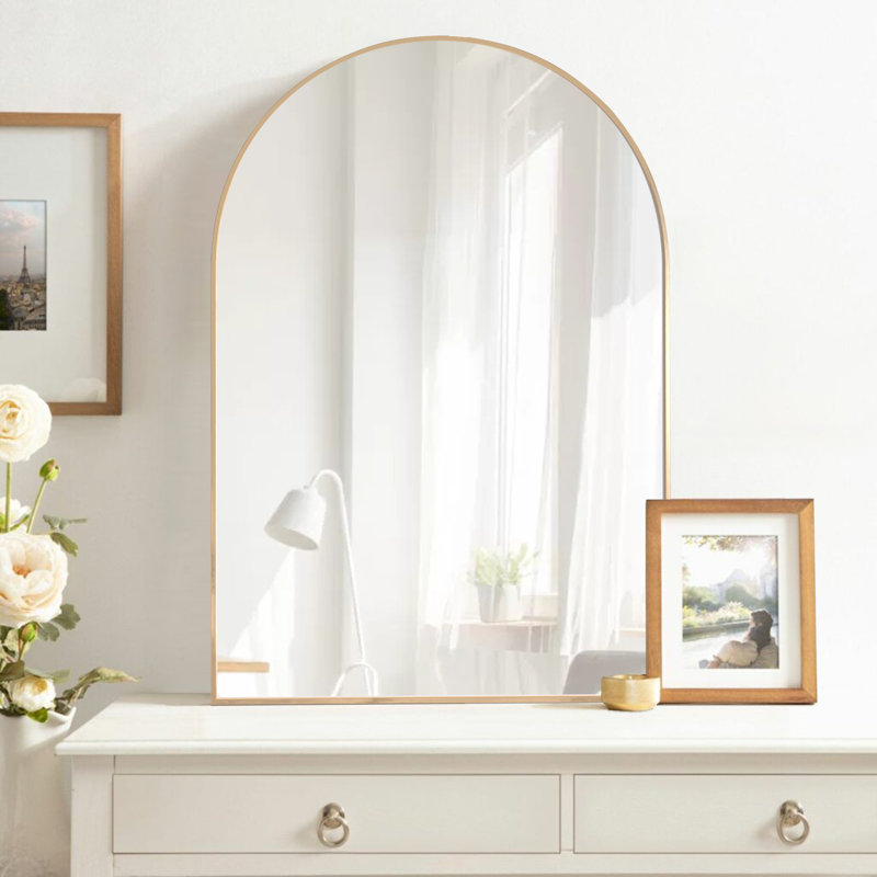 Miroir Heymirro, 40 po x 30 po, Or brossé