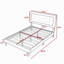 Structure de lit plateforme tapissier avec support en lattes de bois-131574131-131574129