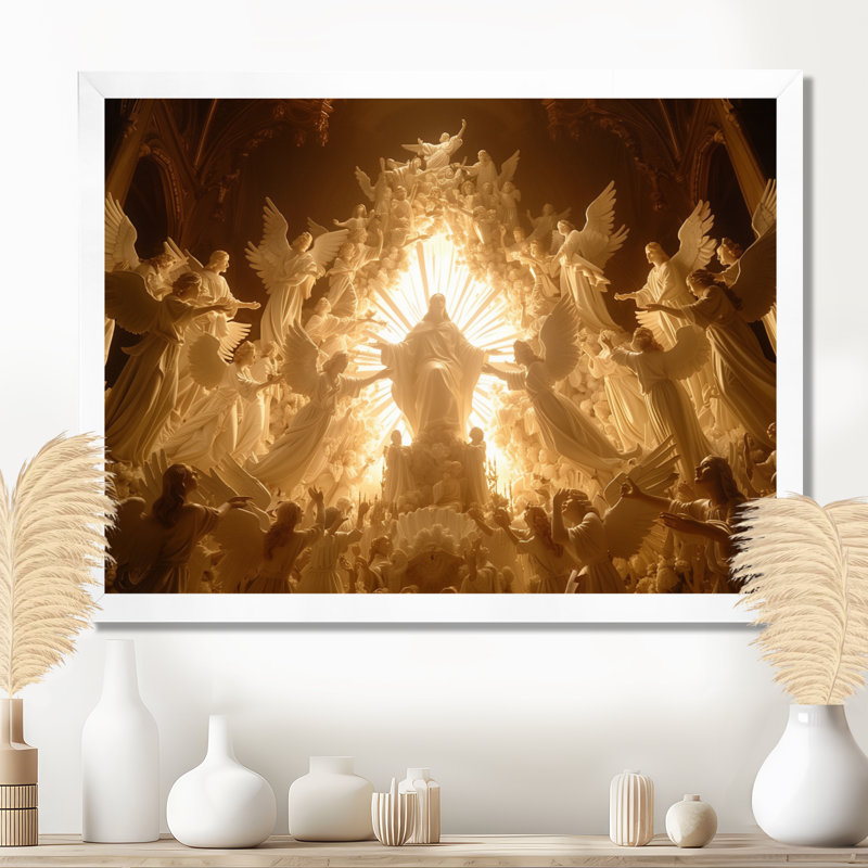 Art mural sur toile Cremont, H 34 po x l 44 po, Cadre simple blanc