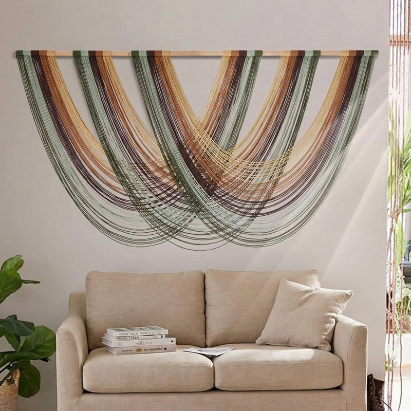 Bohemian 57'' W Macrame Wall Hanging