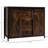 39.25"W Farmhouse Sideboard Buffet Credenza, Storage Cabinet with Fluted Tempered Glass Sliding Barn Doors, Drawers & Adjustable Shelves for Kitchen, Dining Room & Living Room