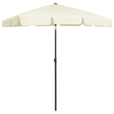 Outdoor Umbrella Height Adjustable Parasol Tilting Patio Garden Sunshade