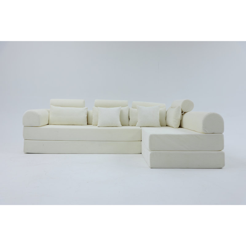 Canapé modulaire en L, Beige