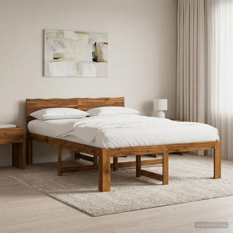 Bed, European Kingsize (160 x 200 cm), Natural