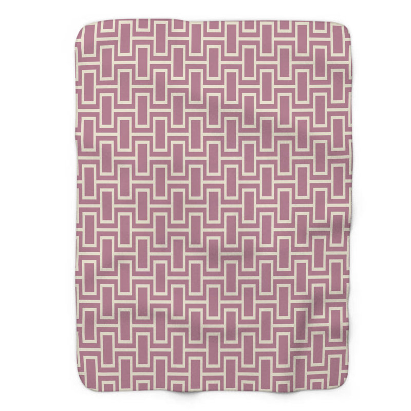 Elegant Bloom - Couverture Sherpa 1 pièce de qualité supérieure 0212, L 60 po x L 80 po