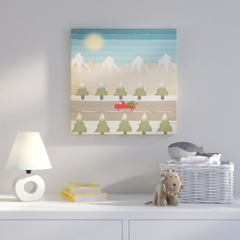 « winter days », art sur toile, H 18 po x l 18 po
