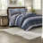 Premium Queen Bedding Sets, Microfiber Cotton Watercolor Stripe For Home
