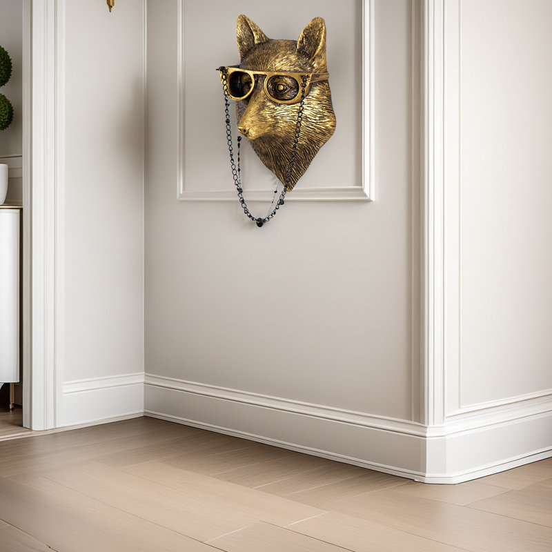 Décoration murale fausse tête de renard