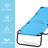 Yard Folding Sun Tanning Chair - Chaise Lounge With 5 Reclining Options, Steel Frame, Sky Blue For Outdoor Pool 5 Reclining, In