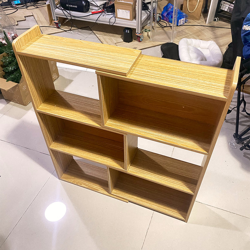 Bookcase, (3 Shelves) 80cm H x 110cm W x 30cm D, Natural Wood