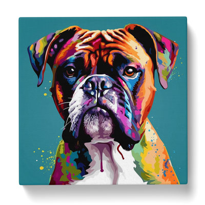Boxer Dog Graphic Art No.2 - Print