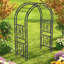Hershel 134cm W x 59cm D Metal Arbour in Black