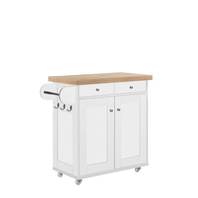 Solid Wood Top Kitchen Island