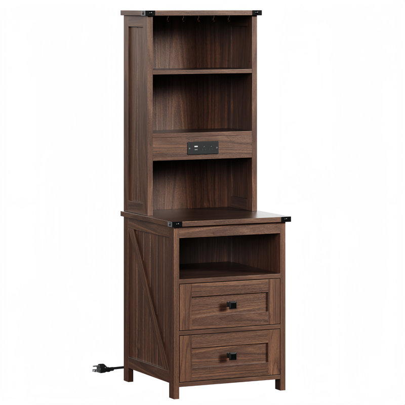 Night Stand Set of 2, Oak Brown, 2