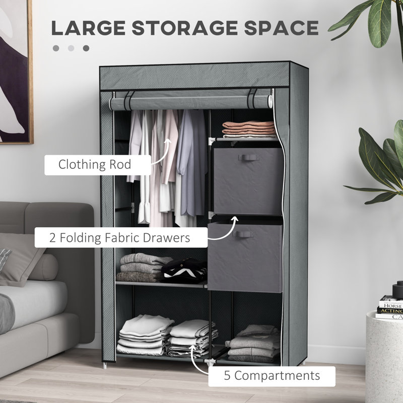 Rowden Steel Wardrobe