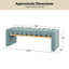 Brame 52.5" W Upholstered Bench with Iron Frame-476059879