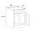 36'' Single Bathroom Vanity Sink Base Cabinet in Maple Walnut